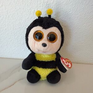 Ty Beanie Boo Plush “Buzby” Bumblebee Toy - Black and Yellow NWT